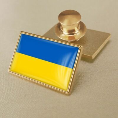 Emblem Pins Coat Of Arms Ukraine Ukrainian Map Flag National Brooch Badges New