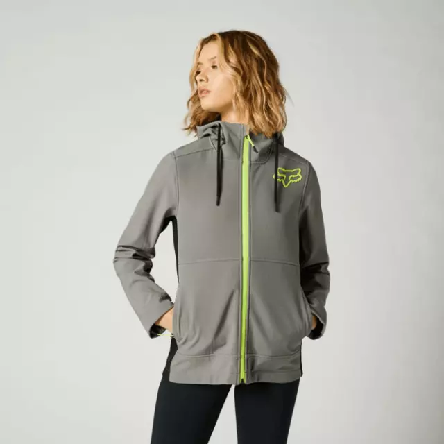 Fox Racing Ladies Women's MX Casuals Pit Softshell Jacket (Pewter)