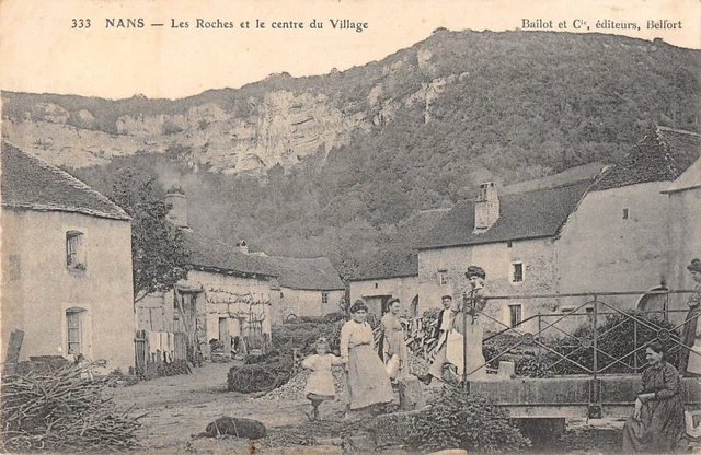 CPA 25 NAN LES ROCHES ET LE CENTRE DU VILLAGE (cpa not common