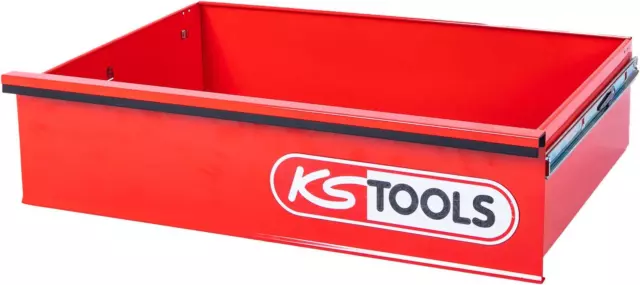 Cassetto KS TOOLS con logo e guida a sfera per carrello officina P35, 568x398x1...