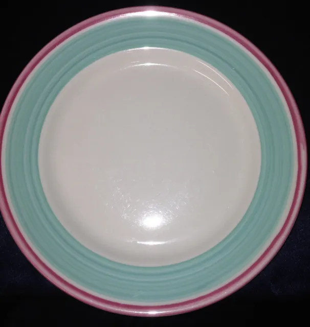 Sterling China Medallion Lamberton 8 3/8" Salad Plate Art Deco Pink