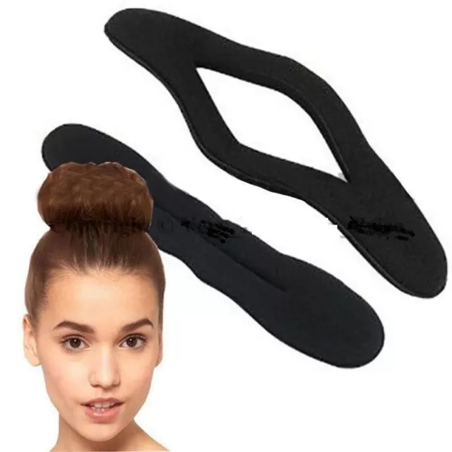 Magic Sponge Hair Styling Bun Maker Twist Curler Tool Clip Donut Large Small