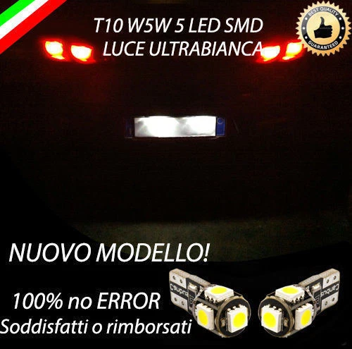 COPPI LUCI TARGA PER ALFA MITO T10 W5W 6 LED - Foto 7