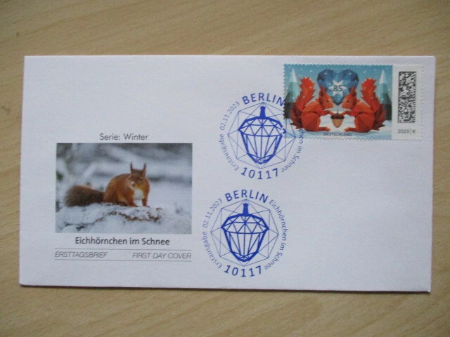 Ersttagsbrief:  Eichhörnchen im Winter - Mi.Nr. 3798 - Ersttag Berlin