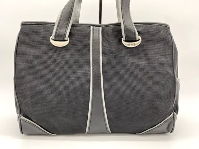 Tumi Elements Ballistic Nylon w/Leather Trim Handbag 14" (Black) 2