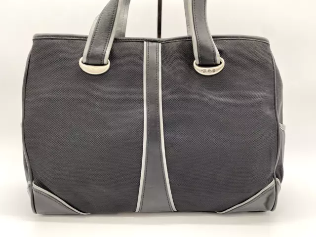 Tumi Elements Ballistic Nylon w/Leather Trim Handbag 14" (Black) 2
