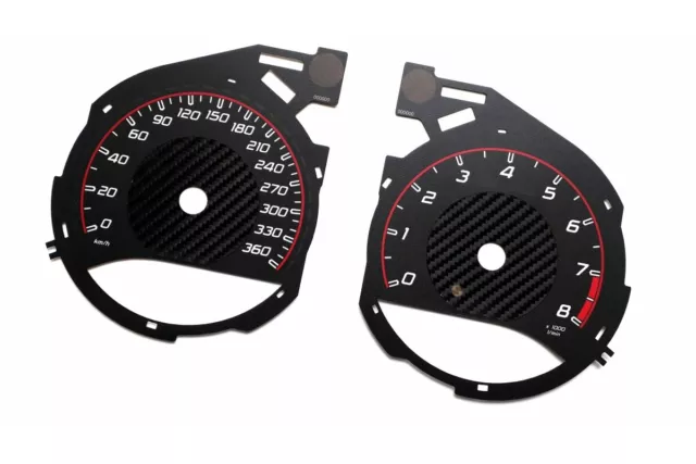 MERCEDES BENZ GT AMG W190 - Replacement instrument cluster face gauge MPH to km/