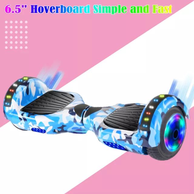 Hoverboard Bluetooth Self-Balancing Electric Scooters LED Hover 2Wheels Board-UK 2