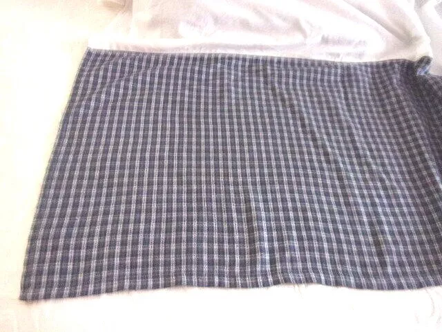 Cremieux Black, Navy, White Small Plaid Tailored Twin Bed Skirt