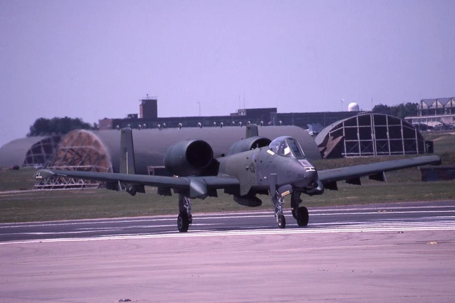 Kodachrome Slide ??-983 (WR) A-10 Warthog II USAF Boscombe Down 1992