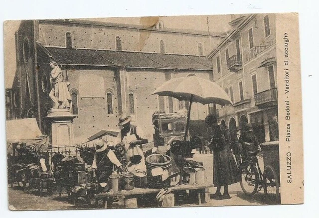 Cartolina antica di Saluzzo
