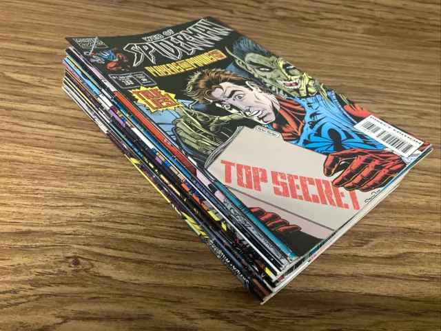 Mixed Lot of 23 USED Web Of Spider-Man Comic Books. Marvel Superhero