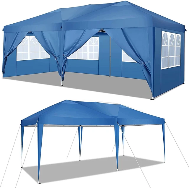 3x3-3x6m Pavillon Faltpavillon Wasserdicht PopUp UV-Schutz 50+ Gartenzelt Party