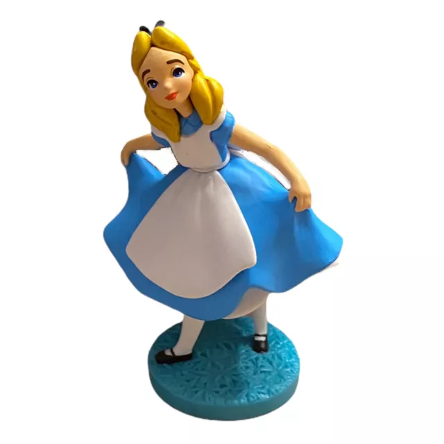 Alice In Wonderland Girl 3” PVC CAKE TOPPER Figure Figurine DISNEY Collect NEW