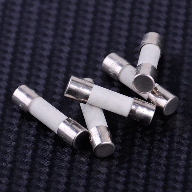 5pcs 5 x 20 mm T6.3A H250V Miniature retardée cartouches fusibles en céramique