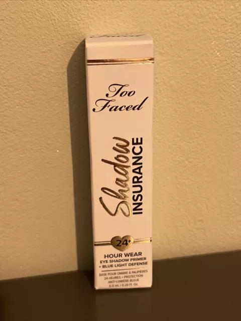 Too Faced Shadow Insurance 24 Hour Wear Eye Shadow Primer 6.0ml New In Box