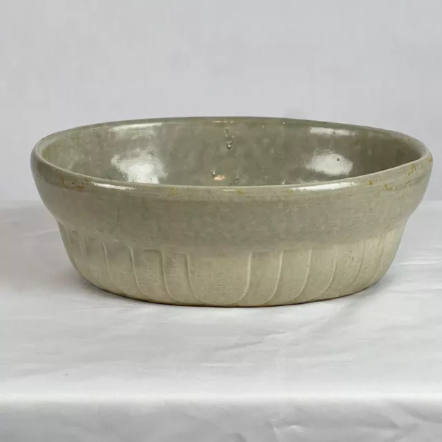 Vintage Manley Pottery Bowl Art Deco Stoneware  9"  Salt Glazed Planter
