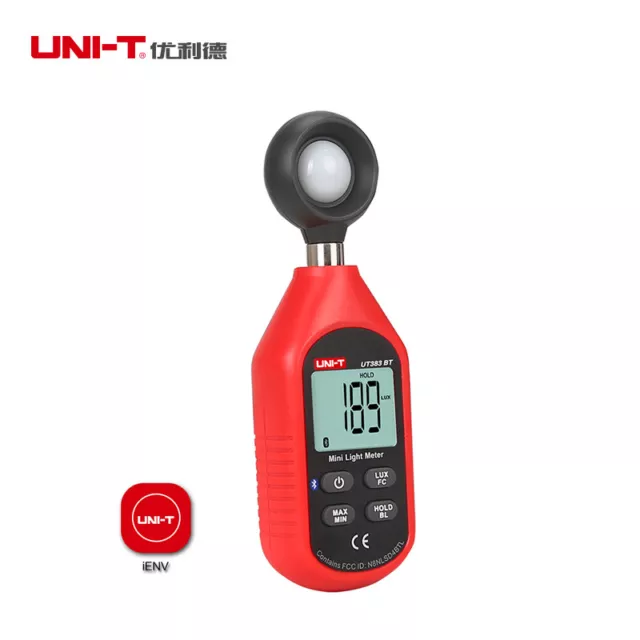 UNI-T Digital Bluetooth Luxmeter Light Meter Luminometer Photometer 0~199,900Lux 2