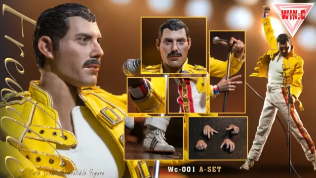 Win.C Studio WC001A 1/6 Scale Queen Freddie Mercury Yellow Jacket Costume Set