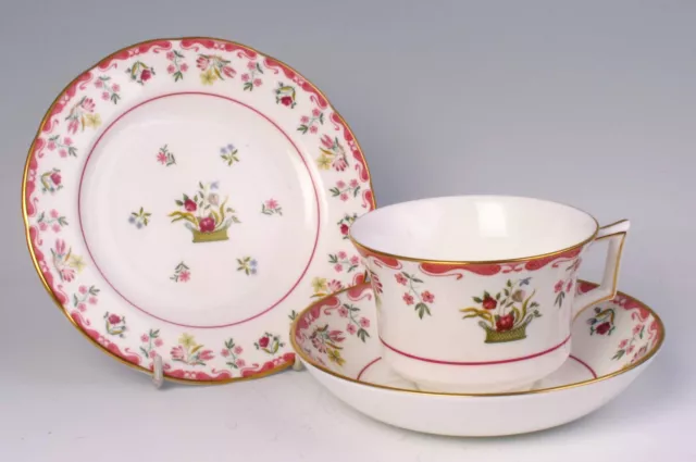 Wedgwood Bianca pattern "Williamsburg" cup, saucer and plate trio, R4499