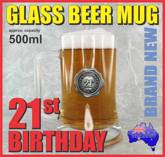 Traditional German Style Dimple Stein Beer Mug - 19 oz Capacity