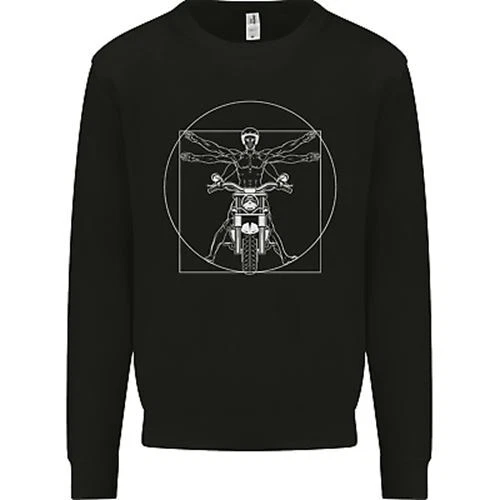 Felpa Maglione Maglione Moto Moto Biker Moto Moto Bitruvian