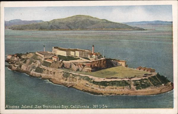 Alcatraz Island,San Francisco Bay,CA California Pacific Novelty Co. Postcard