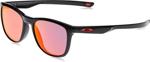 Oakley Men's OO9340 Trillbe X Rectangular Sunglasses Polished Black/Ruby Iridium Oakley Men's OO9340 Trillbe X Rectangular Sunglasses Polished Black/Ruby Iridium
