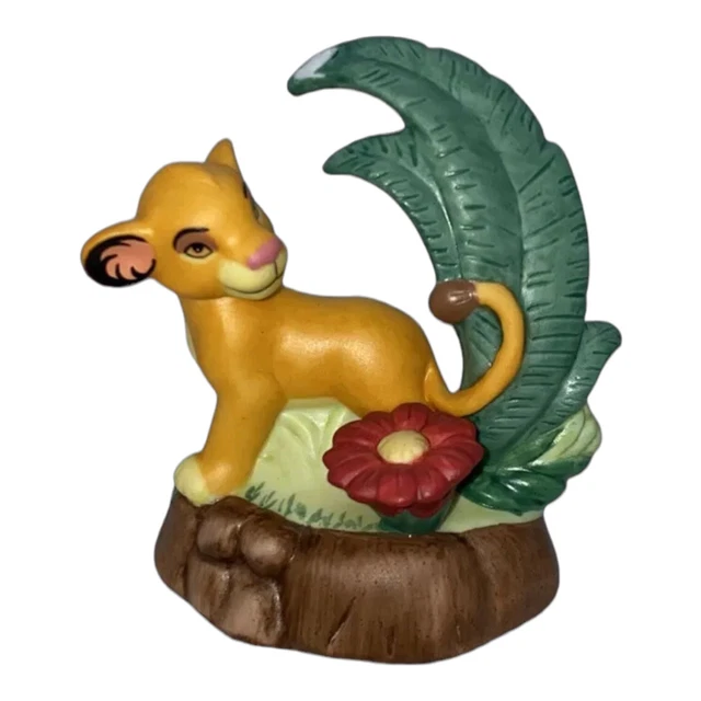 ORIGINAL DISNEY SIMBA Lion King Grolier Porcelain Ornament Collectable