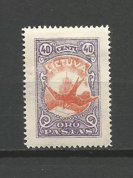 Lithuania Litauen 1926 MH* Mi 244 Sc c38 Cietuva instead Lietuva flugpost