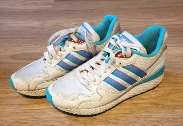 ADIDAS SCARPE DA ginnastica uomo UK 7 bianche originali ultra tech
