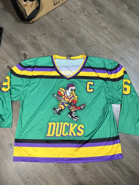 Charlie Conway Mighty Ducks #96 Headgear Classics Movie Authentic and  HatMaching
