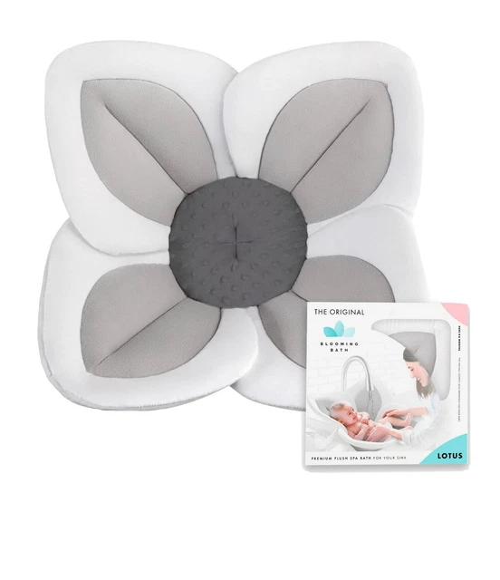 Blooming Bath Lotus 4 Petal Baby Bath - Gray/Dark Gray