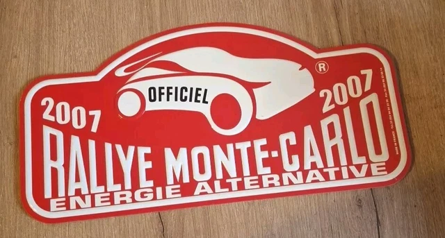 Plaque plate schild RALLYE MONTE CARLO HISTORIQUE OFFICIEL