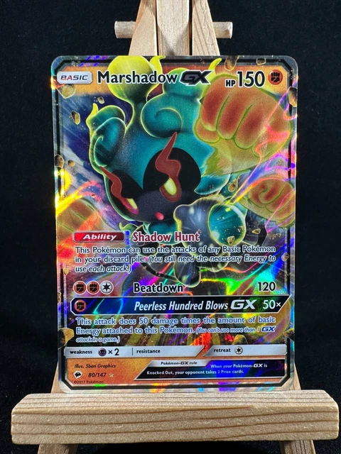 Pokemon TCG 1x MARSHADOW GX - BRENNENDE SCHATTEN - 80/147 LP
