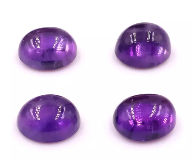 12x10mm Oval Purple African Amethyst Cab Cabochon Gem Stone Gemstone Lot 21.20Ct