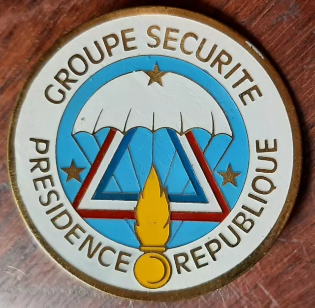 Insigne Parachutiste obsolète GSPR variante fab.  Sécurité Présidence République