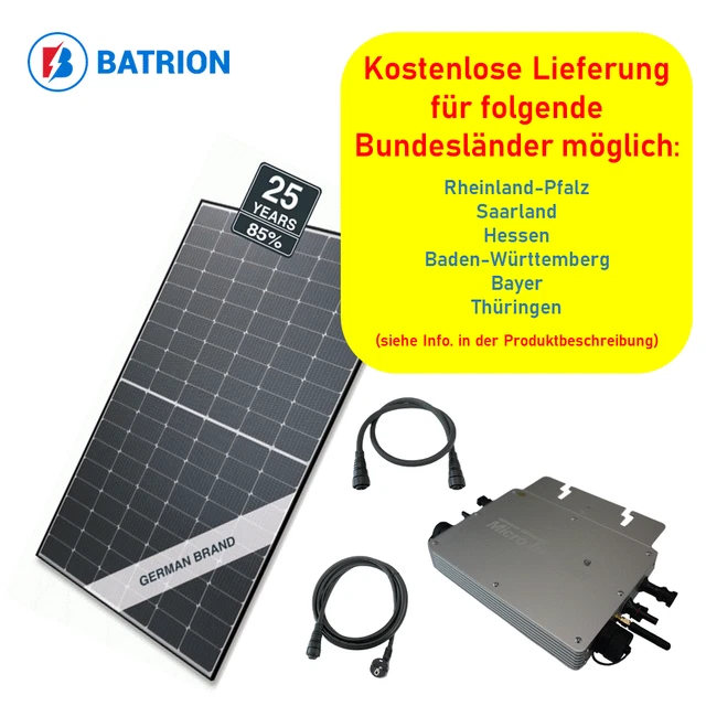 Kit Impianto Solare Da Balcone Solarway - 4 Pannelli 500W + Inverter 2000W, Set Completo - Foto 2