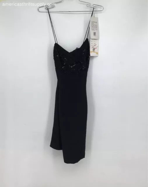 NWT Niteline Women's Black Sequin Sleeveless Casual Mini Dress Size 6