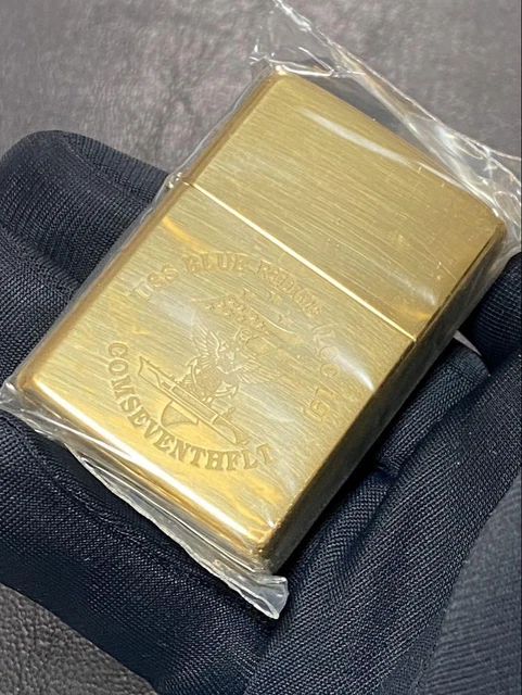 VINTAGE ZIPPO U.S.S. Blue Ridge LCC-19 Lighter New in Case