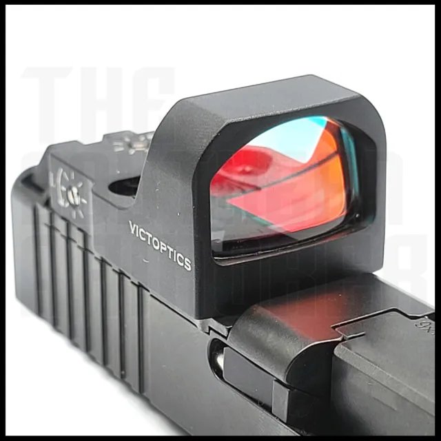 Open Reflex Red Dot Optic Sight For Glock Mos 17 19 20 21 22 23 02 Adapter Plate