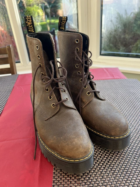 Dr martens shriver hi brown hotsell