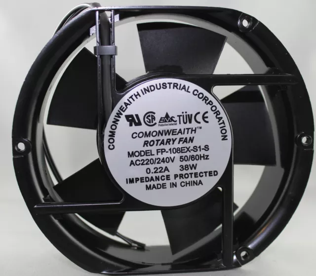 COMMONWEALTH 150mm x 170mm x 50mm 240Volt AC Computer Cooling Fan FP-108EX-S1-S 3