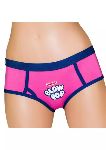 CHARMS BLOW POP Boyshort 1x 2x Plus Candy Pantie Pink Blue Logo Lingerie  Gift £5.72 - PicClick UK