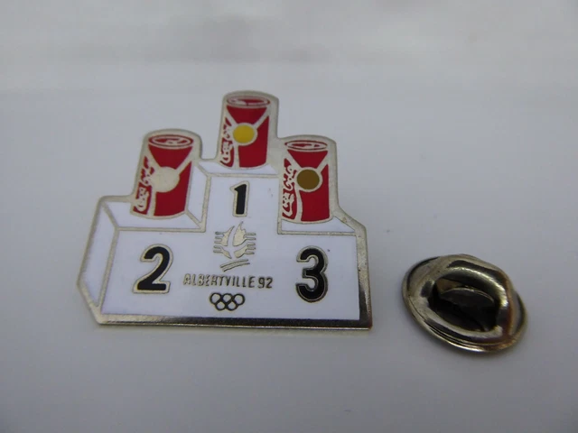 Pin's Albertville 92 Coca-Cola - Jeux Olympiques 1992 - Collection Sport