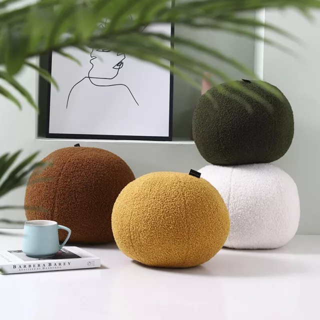 Geometrical Shape Loop Fleece Soft Ball Comfortable Cushion Pillow Home Decor