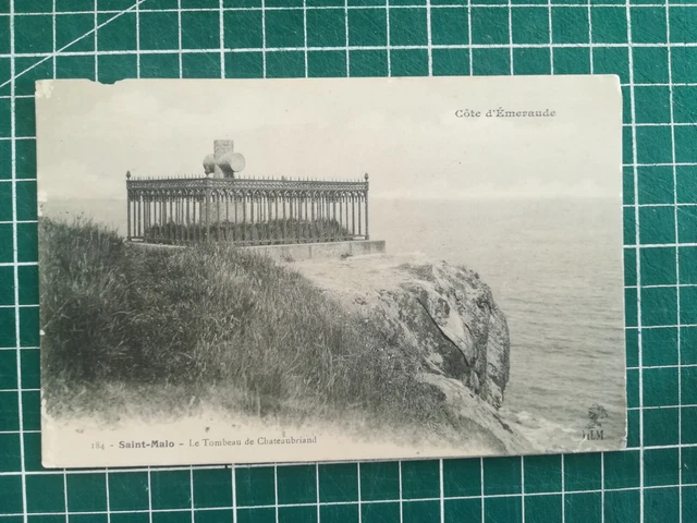 154 CPA Antique - Saint Malo - Tomb Of Chateaubriand - Circa 1910