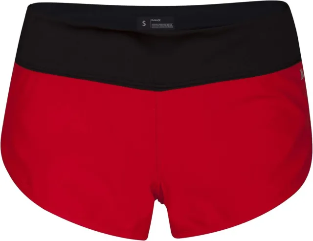 Hurley Women's water repellent board shorts, fitness, sports, speed Red, L