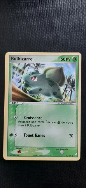 46/100 BULBIZARRE POKEMON CARDS. EX Crystal Guardians. FRANCE