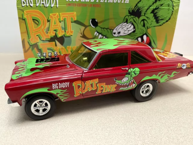 1/18 Acme 1965 Dodge Fuel Injected Awb Hemi Rat Flink Altered Tribute A1806508